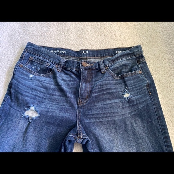 a.n.a Distressed Boyfriend Jeans Medium Wash 29 - Picture 3 of 6
